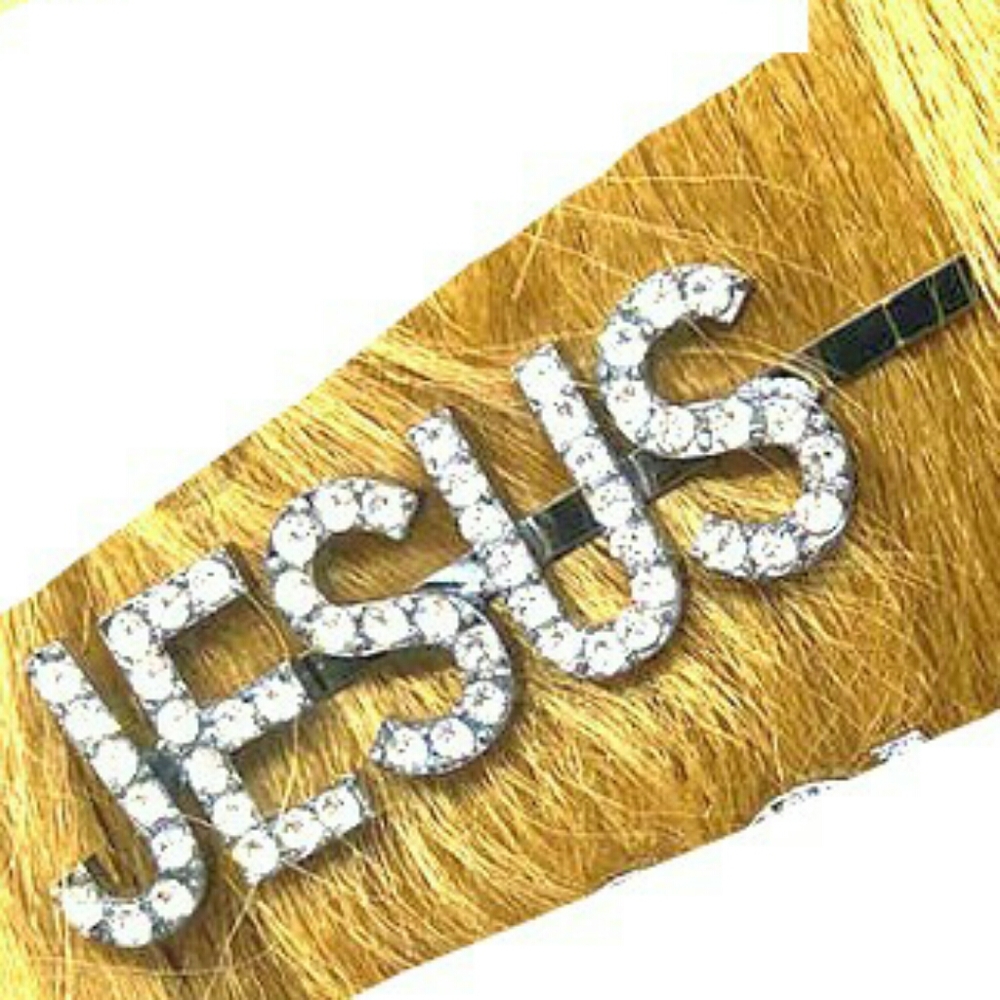 JESUS and Love hair pins